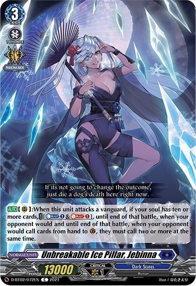 Unbreakable Ice Pillar, Jebinna (D-BT02/072EN) [A Brush with the Legends] | Total Play