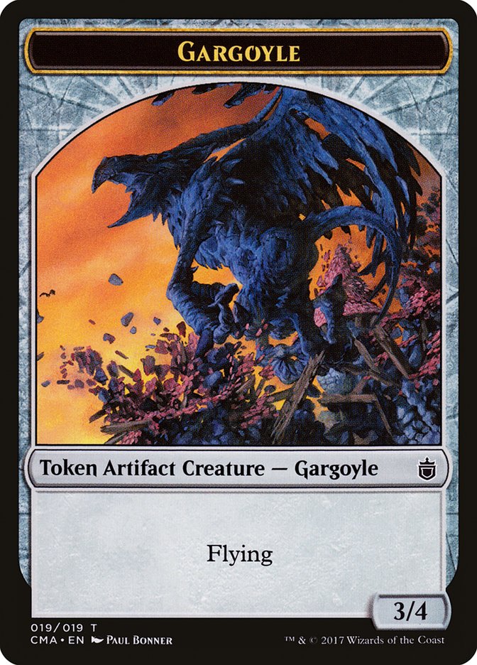 Gargoyle Token [Commander Anthology Tokens] | Total Play