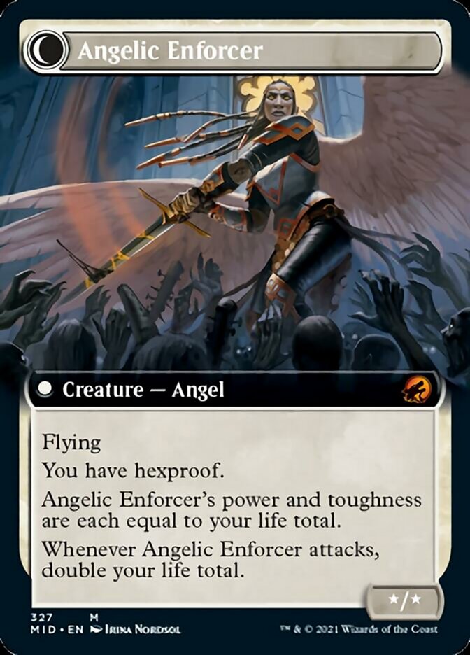 Enduring Angel // Angelic Enforcer (Extended Art) [Innistrad: Midnight Hunt] | Total Play