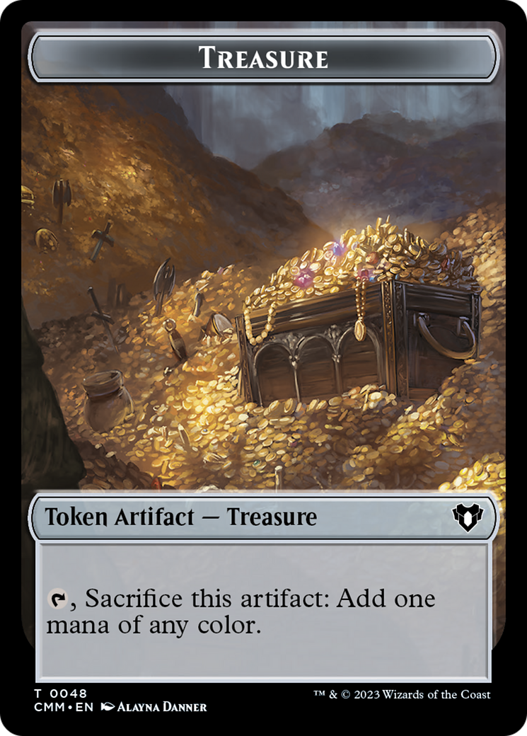 Treasure // Ogre Double-Sided Token [Commander Masters Tokens] | Total Play
