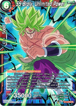 SS Broly, Unlimited Power (BT11-014) [Vermilion Bloodline] | Total Play