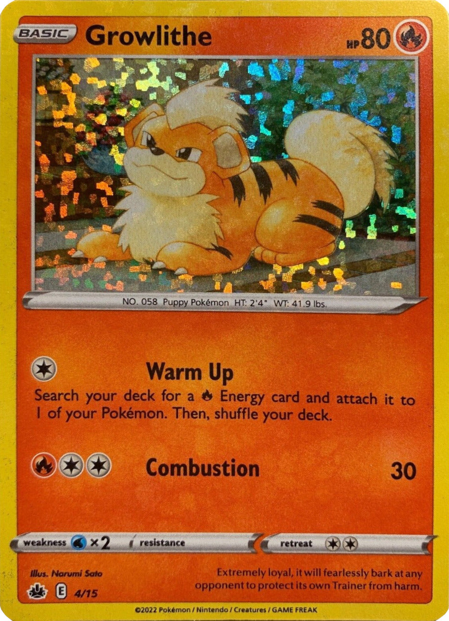 Growlithe (4/15) [McDonald's Promos: Match Battle] | Total Play