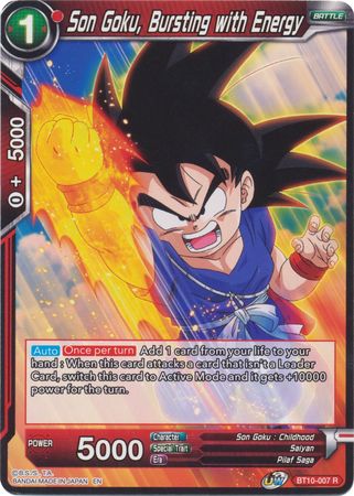 Son Goku, Bursting with Energy (BT10-007) [Rise of the Unison Warrior] | Total Play