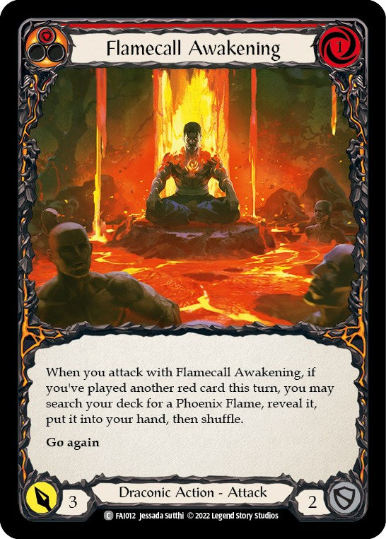 Flamecall Awakening [FAI012] (Uprising Fai Blitz Deck) | Total Play