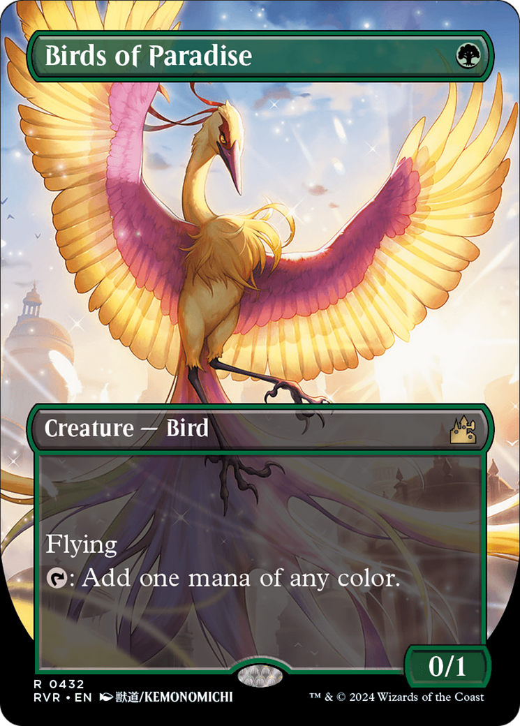 Birds of Paradise (Anime Borderless) [Ravnica Remastered] | Total Play