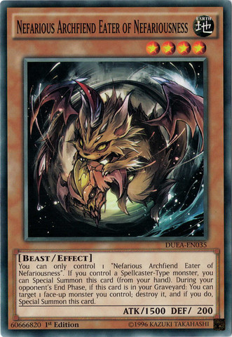 Nefarious Archfiend Eater of Nefariousness [DUEA-EN035] Common | Total Play