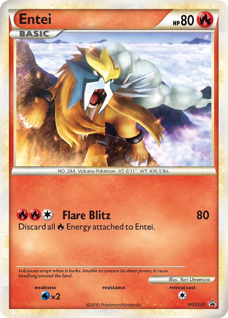 Entei (HGSS20) [HeartGold & SoulSilver: Black Star Promos] | Total Play