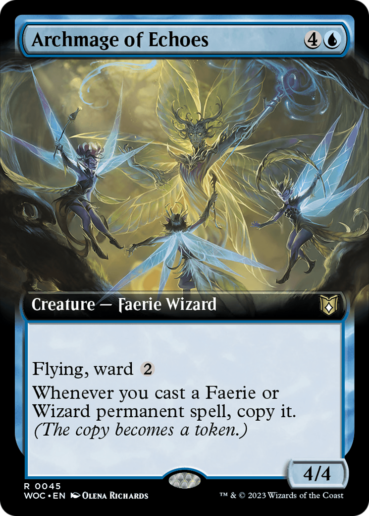 Archmage of Echoes (Extended Art) [Wilds of Eldraine Commander] | Total Play