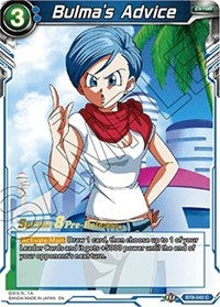 Bulma's Advice (BT8-042_PR) [Malicious Machinations Prerelease Promos] | Total Play