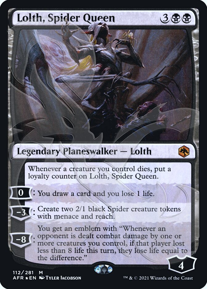 Lolth, Spider Queen (Ampersand Promo) [Dungeons & Dragons: Adventures in the Forgotten Realms Promos] | Total Play