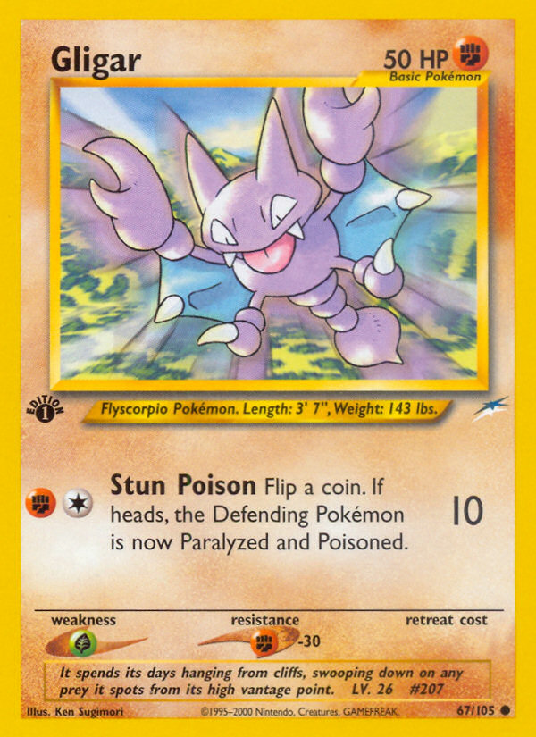 Gligar (67/105) [Neo Destiny 1st Edition] | Total Play