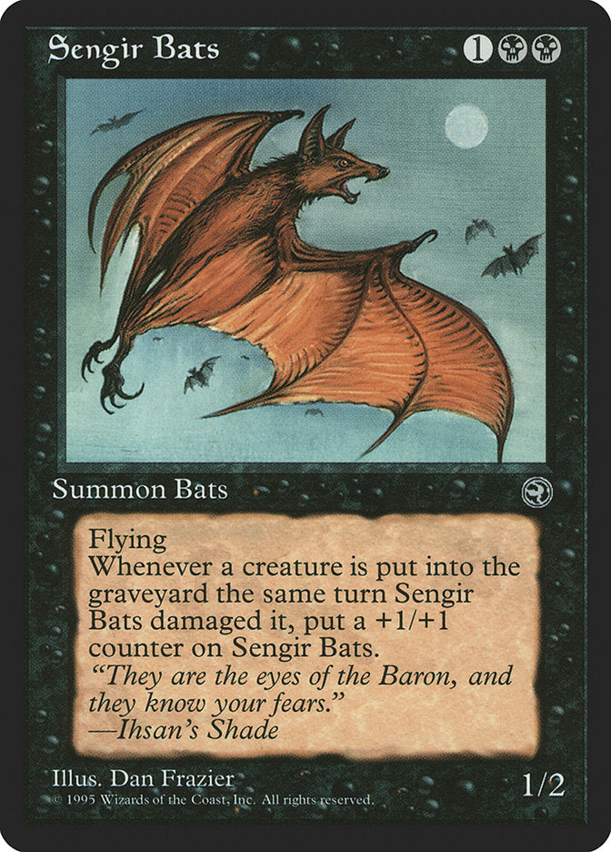 Sengir Bats (Ihsan's Shade Flavor Text) [Homelands] | Total Play