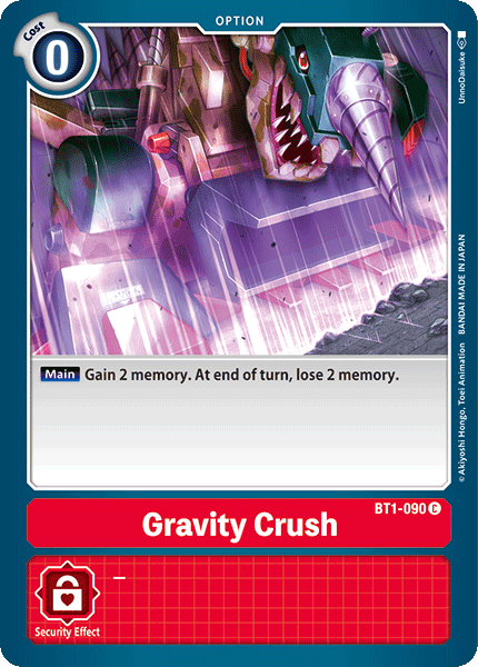 Gravity Crush [BT1-090] [Release Special Booster Ver.1.0] | Total Play