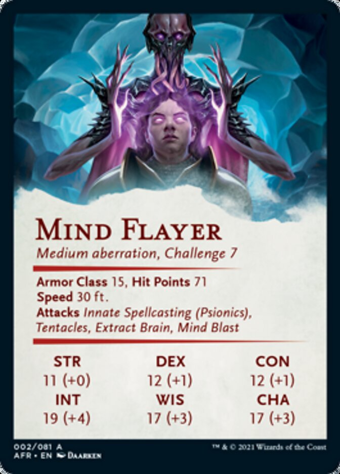 Mind Flayer Art Card [Dungeons & Dragons: Adventures in the Forgotten Realms Art Series] | Total Play