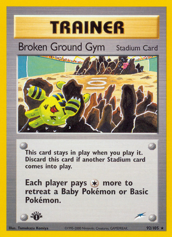 Broken Ground Gym (92/105) [Neo Destiny 1st Edition] | Total Play