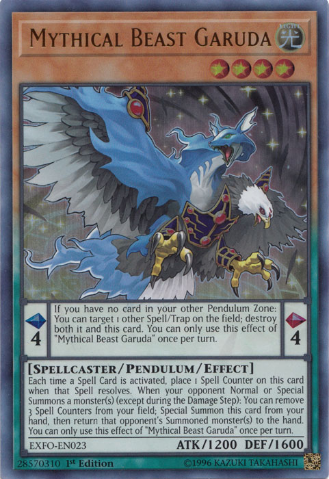 Mythical Beast Garuda [EXFO-EN023] Ultra Rare | Total Play