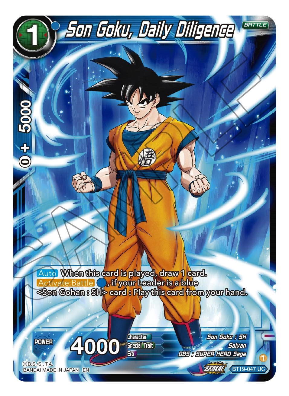 Son Goku, Daily Diligence (BT19-047) [Fighter's Ambition] | Total Play