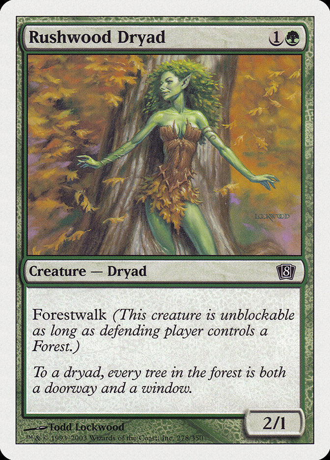 Rushwood Dryad [Eighth Edition] | Total Play