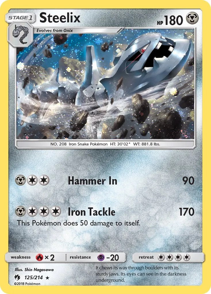 Steelix (125/214) (Cosmos Holo) [Sun & Moon: Lost Thunder] | Total Play