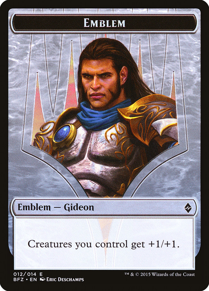 Gideon, Ally of Zendikar Emblem [Battle for Zendikar Tokens] | Total Play