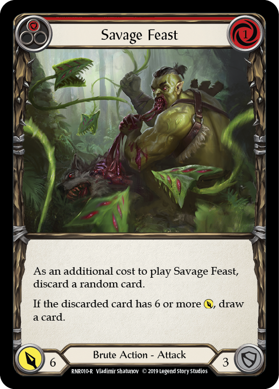 Savage Feast (Red) [RNR010-R] (Rhinar Hero Deck)  1st Edition Normal | Total Play