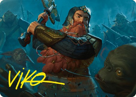 Gimli, Counter of Kills Art Card (10/81) [The Lord of the Rings: Tales of Middle-earth Art Series] | Total Play