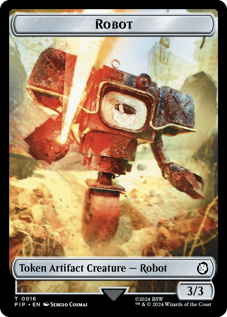 Energy Reserve // Robot Double-Sided Token [Fallout Tokens] | Total Play