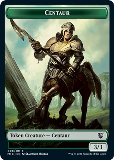 Centaur // Wolf Double-Sided Token [Innistrad: Midnight Hunt Commander Tokens] | Total Play