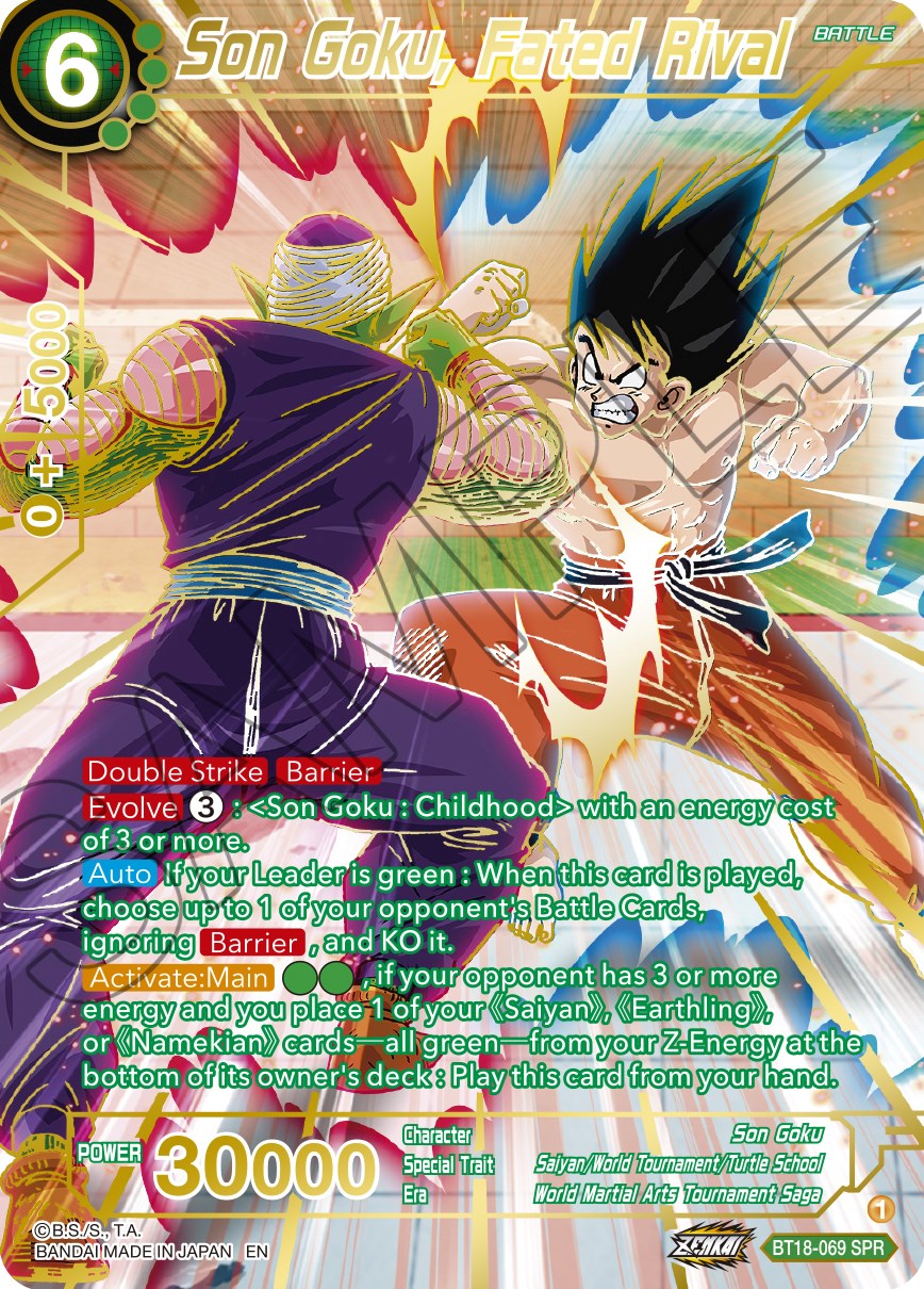 Son Goku, Fated Rival (SPR) (BT18-069) [Dawn of the Z-Legends] | Total Play