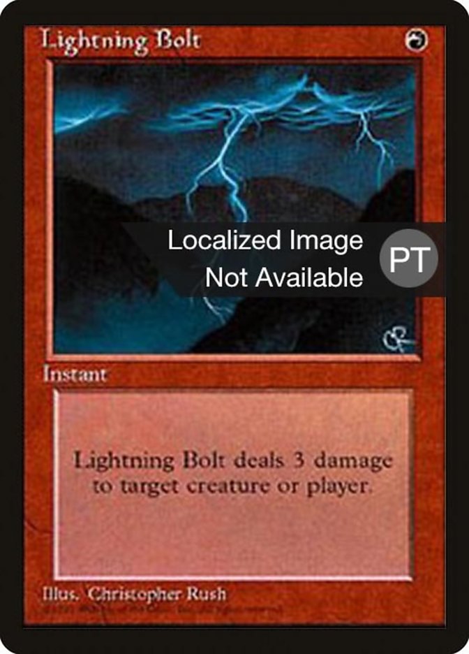 Lightning Bolt [Fourth Edition (Foreign Black Border)] | Total Play