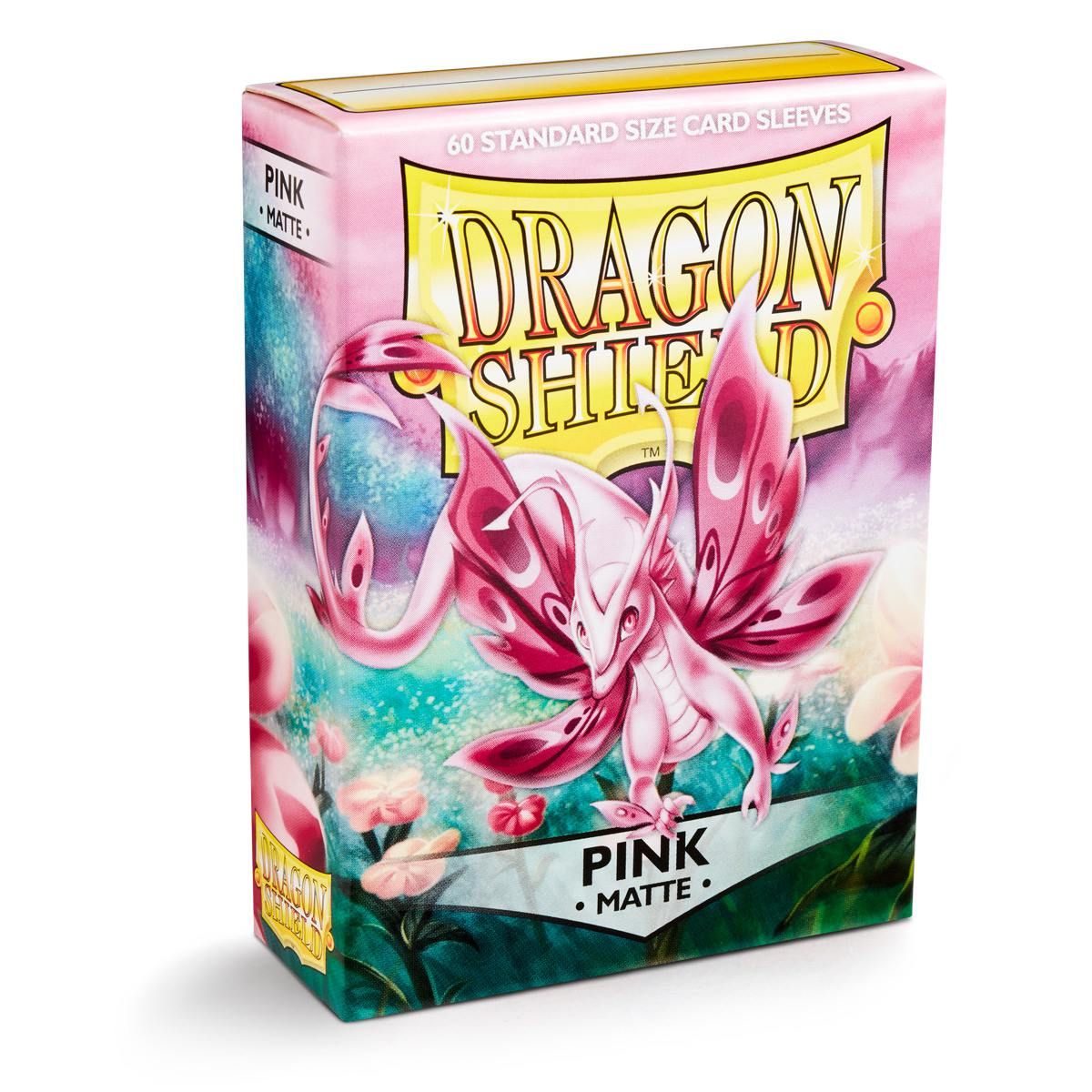 Dragon Shield: Standard 60ct Sleeves - Pink (Matte) | Total Play