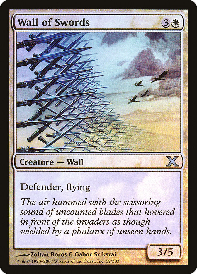 Wall of Swords (Premium Foil) [Tenth Edition] | Total Play