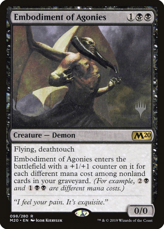 Embodiment of Agonies (Promo Pack) [Core Set 2020 Promos] | Total Play