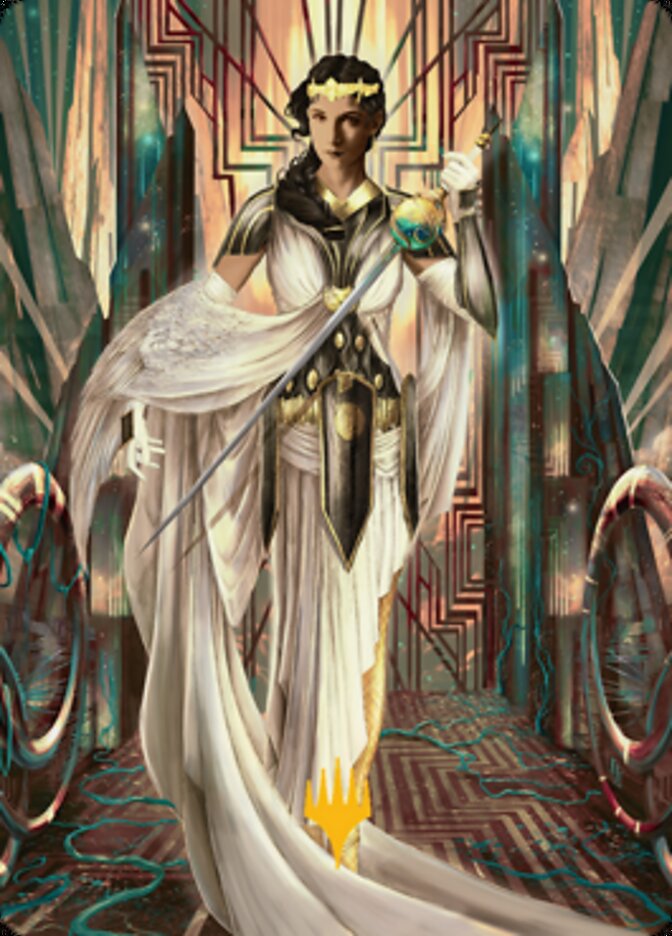 Elspeth Resplendent 2 Art Card (Gold-Stamped Signature) [Streets of New Capenna Art Series] | Total Play