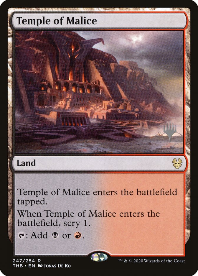 Temple of Malice (Promo Pack) [Theros Beyond Death Promos] | Total Play