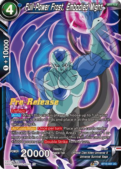 Full-Power Frost, Embodied Might (BT15-051) [Saiyan Showdown Prerelease Promos] | Total Play