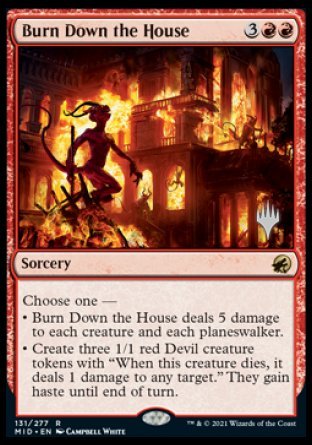 Burn Down the House (Promo Pack) [Innistrad: Midnight Hunt Promos] | Total Play