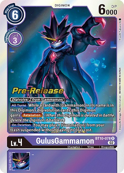 GulusGammamon [BT10-078] [Xros Encounter Pre-Release Cards] | Total Play