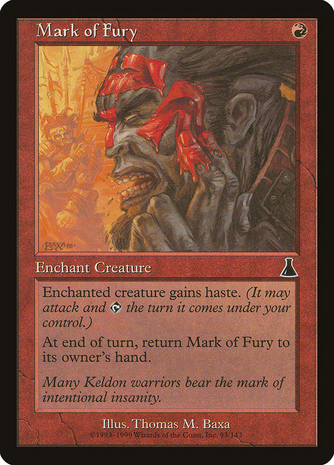 Mark of Fury [Urza's Destiny] | Total Play