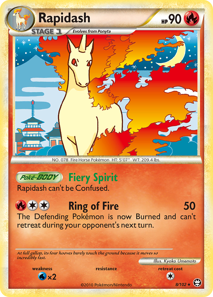 Rapidash (8/102) [HeartGold & SoulSilver: Triumphant] | Total Play