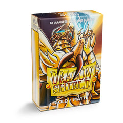 Dragon Shield: Japanese Size 60ct Sleeves - Gold (Matte) | Total Play