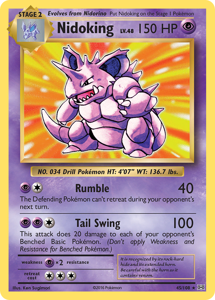 Nidoking (45/108) [XY: Evolutions] | Total Play