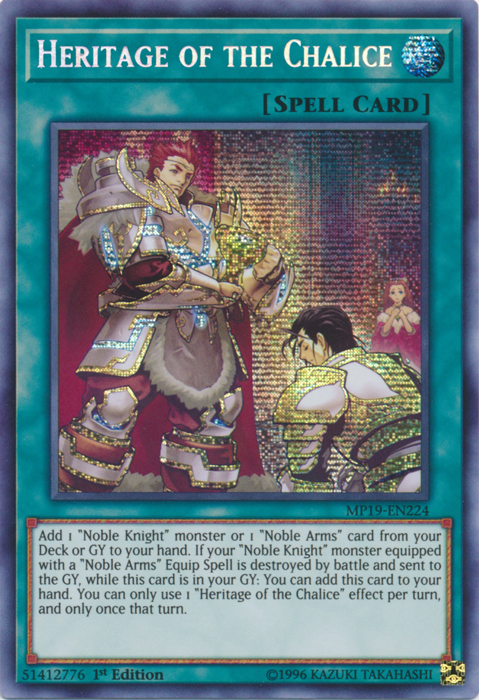 Heritage of the Chalice [MP19-EN224] Prismatic Secret Rare | Total Play