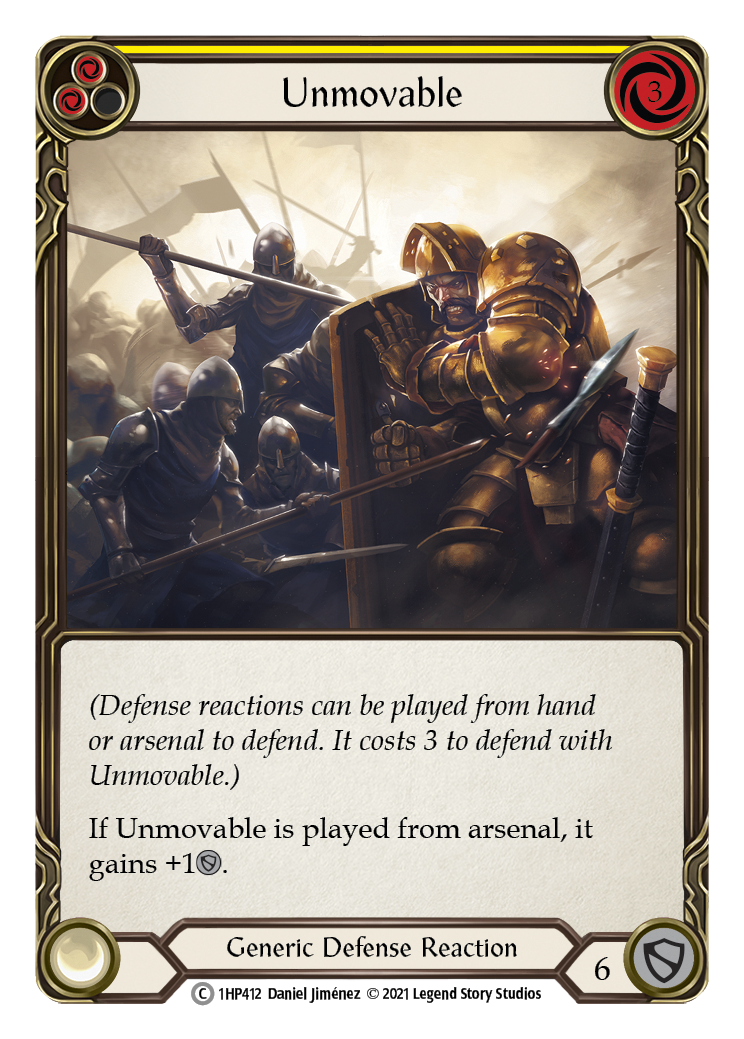 Unmovable (Yellow) [1HP412] (History Pack 1) | Total Play