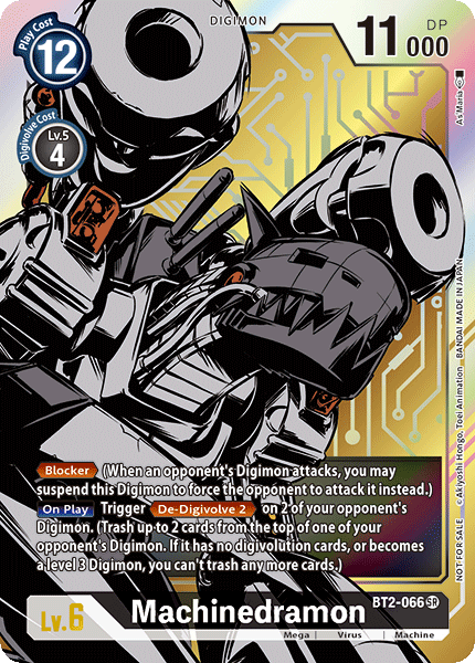 Machinedramon [BT2-066] (Alternate Art) [Release Special Booster Ver.1.0] | Total Play