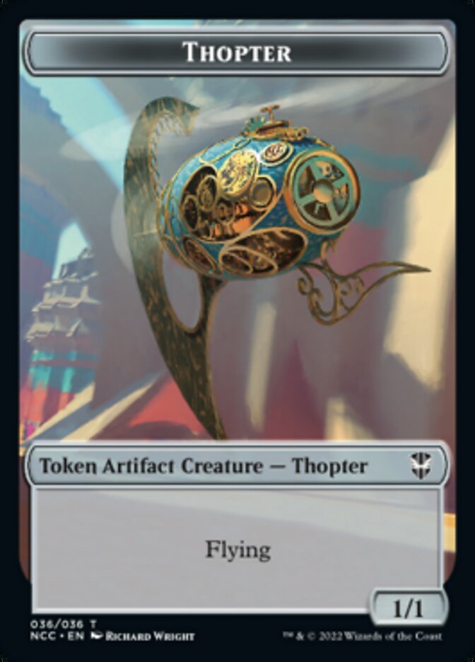 Thopter // Treasure (013) Double-Sided Token [Streets of New Capenna Commander Tokens] | Total Play