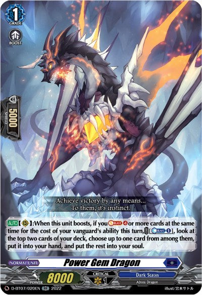 Power Gem Dragon (D-BT07/020EN) [Raging Flames Against Emerald Storm] | Total Play