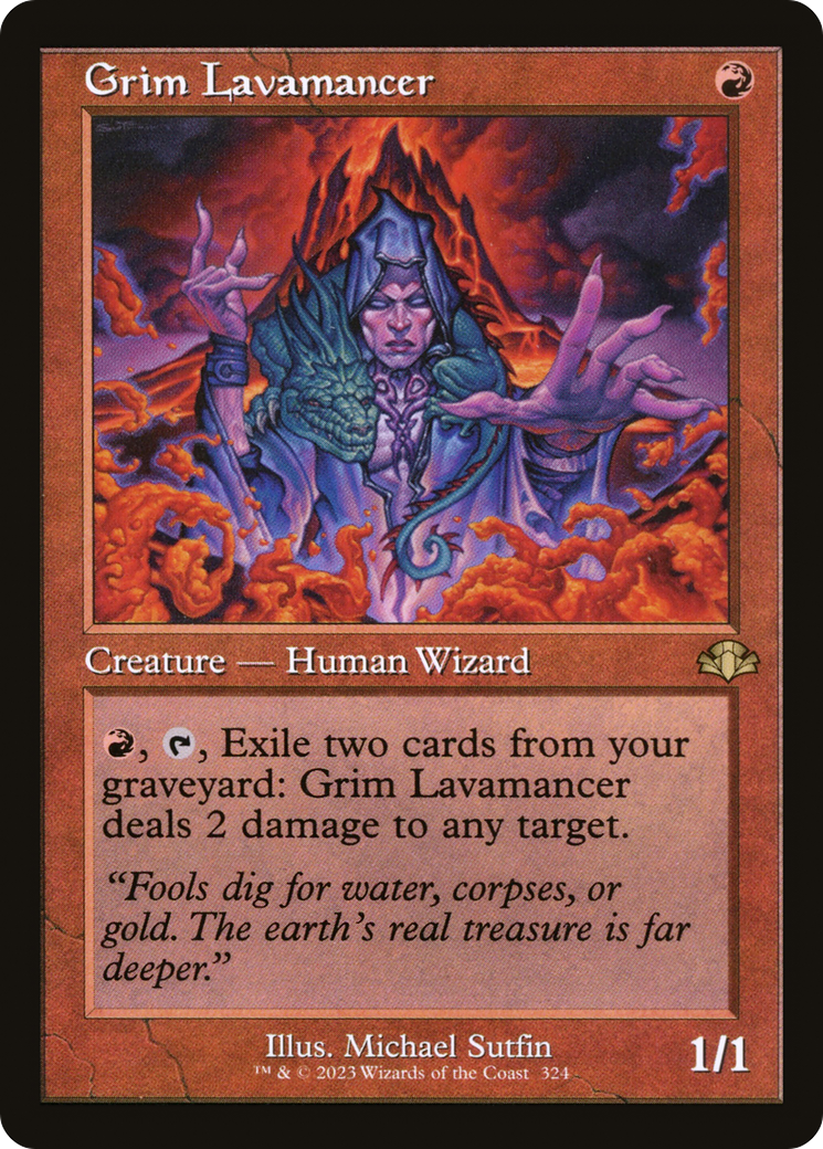 Grim Lavamancer (Retro) [Dominaria Remastered] | Total Play