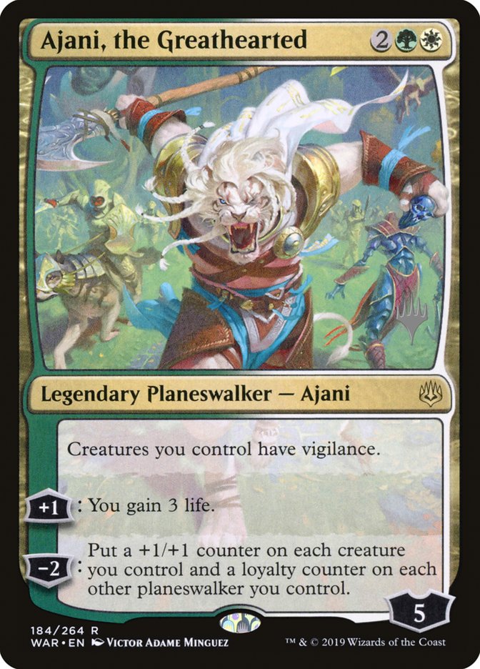 Ajani, the Greathearted (Promo Pack) [War of the Spark Promos] | Total Play