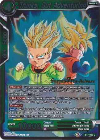 Trunks, Out Adventuring (BT7-059_PR) [Assault of the Saiyans Prerelease Promos] | Total Play